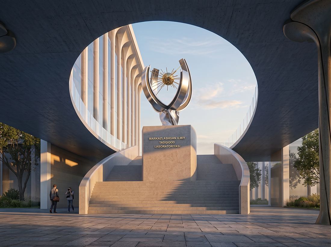 Monument under the ring by day